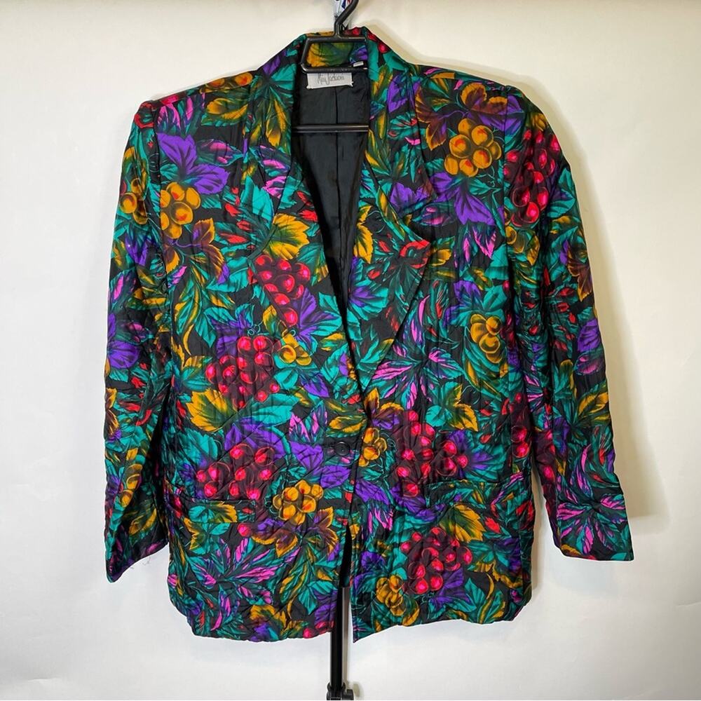 Miss Jackson's Floral Sport Jacket Size Large Womens